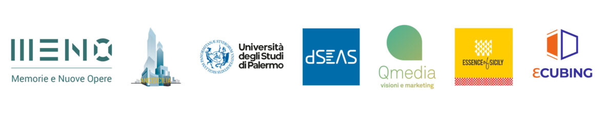Fondazione MeNO · ANCI Sicilia · Università di Palermo · dSEAS · Qmedia · Essence of Sicily · eCubing